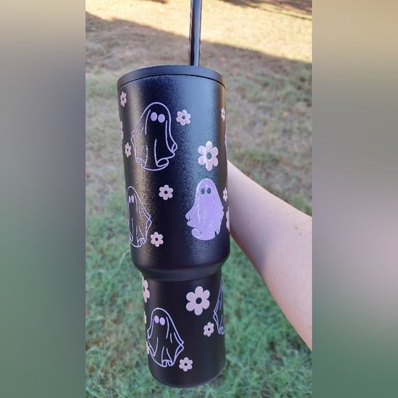 Black Ghost Custom Simple Modern Trek 40oz - Picture 2 of 3